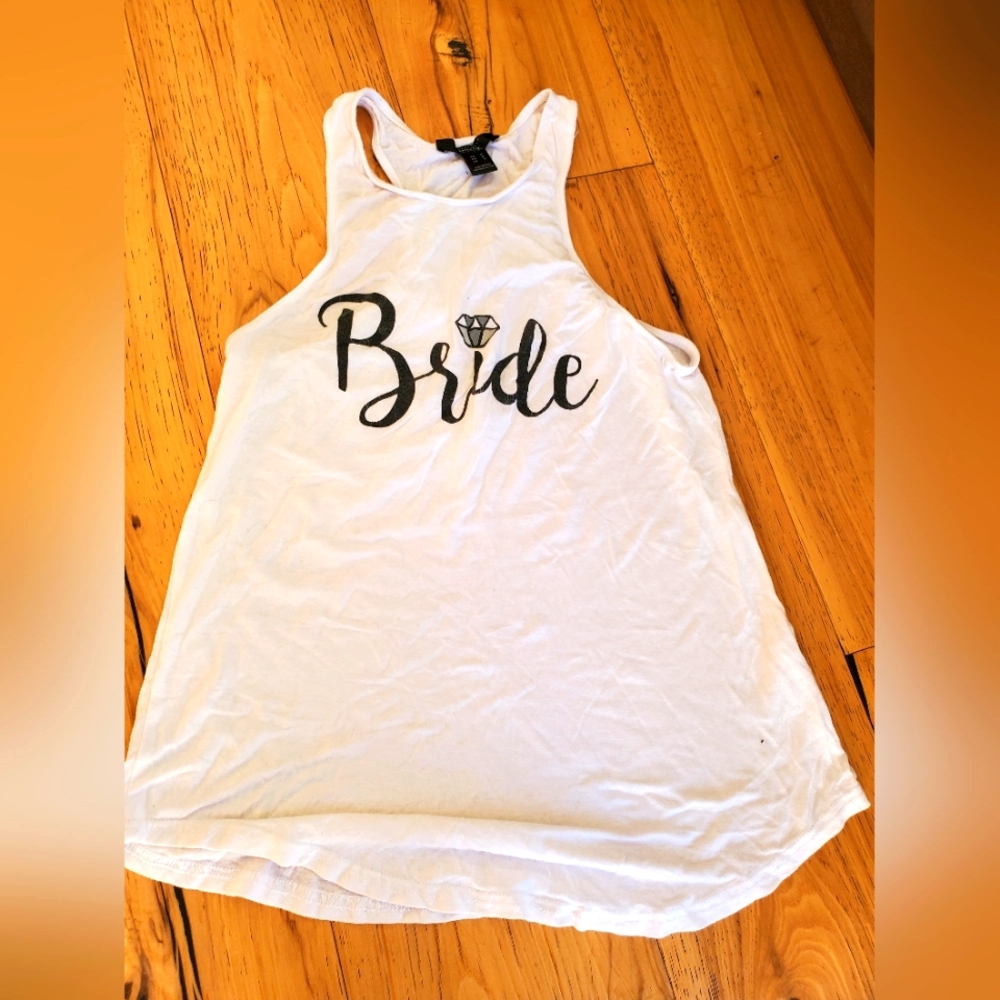 Bride tank top small